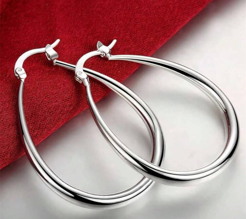 Sterling Silver Earrings 30mm